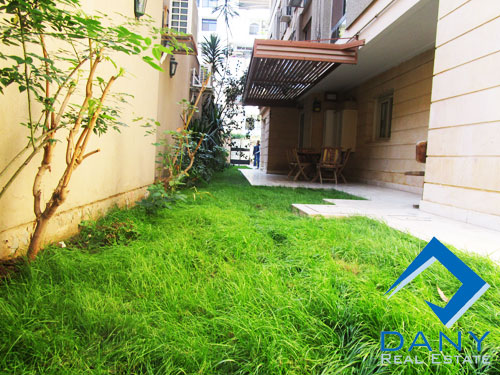 Residential Ground Floor Apartment For Rent Semi Furnished in Maadi Sarayat Great Cairo Egypt